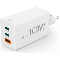 Hama 2x USB-C 1x USB-A GaN 100W White laturi