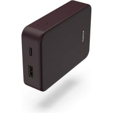 Hama 10000mAh USB-C+USB-A Plum varavirtalähde