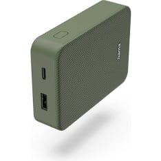 Hama 10000mAh USB-C+USB-A Green varavirtalähde