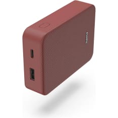 Hama 10000mAh USB-C+USB-A Red varavirtalähde