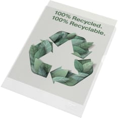 Esselte Recycled 100mic 100 kpl A4 muovitasku