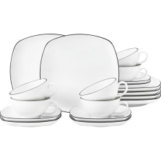 Seltmann Lido Black Line 18-piece tea set