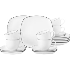 Seltmann Lido Black Line 28-piece coffee set