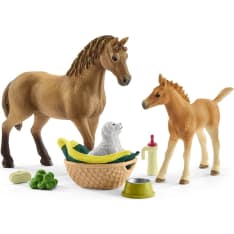 Schleich Horse Club 42432 Horse Clubin Sarahin eläinvauvanhoitosarja