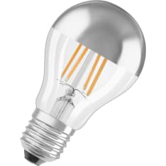 Osram E27 650lm 2700K silver filament led head mirror lamp