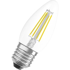 Osram E27 470lm 2700K filamentti led-kynttilälamppu, kirkas