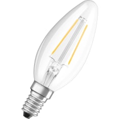 Osram E14 136lm 2700K filamentti led-kynttilälamppu, kirkas