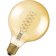 Osram Vintage 1906 Globe 125 E27 600lm 2200K filament himmennettävä led lamppu