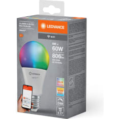 Ledvance Smart Wifi RGBW E27 806lm led älyvakiolamppu