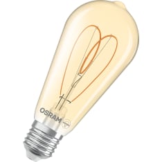 Osram Vintage 1906 Edison Heart E27 470lm 2200K filament himmennettävä led lamppu