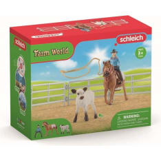 Schleich Farm World Lassoava lehmityttö