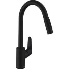 Hansgrohe Focus 240 ulosvedettävä musta keittiöhana