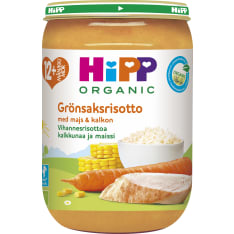 HiPP 220g luomu vihannesrisottoa & kalkkunaa 12kk