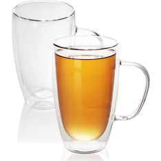 Intirilife 400-500 ml lasinen kahvi- ja teemuki