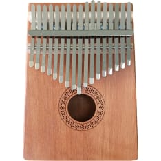 Intirilife Kalimba thumb-piano mahonkipuusta
