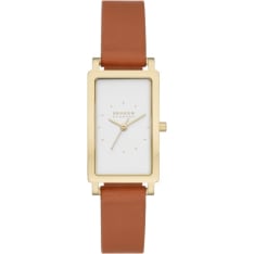 Skagen Leather Hagen Lille wrist watch