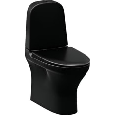Gustavsberg Estetic 8300 SC/QR-kansi mattamusta WC-istuin