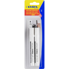Lyra slant tip 2 pcs white chalk pencil