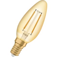 Osram Vintage 1906 Classic B E14 120lm 2400K filament led lamppu
