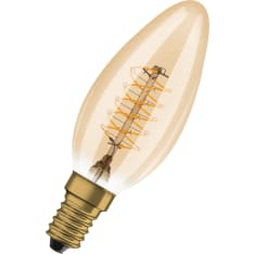 Osram Vintage 1906 Classic B E14 250lm 2200K filament himmennettävä led lamppu