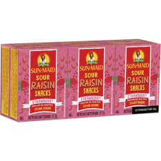 Sun-Maid Kirpeitä Mansikanmakuisia 6-pack 6x37,7g rusinoita pikkurasiassa