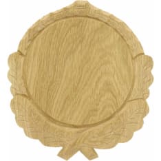 Eurohunt Carved Boar Hog Trophy Plate - 16 cm - trofeen taustalevy