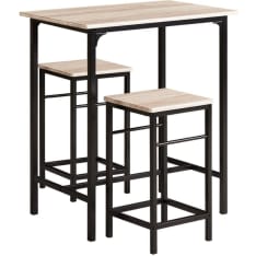 SoBuy OGT10-N bar table and 2 stools
