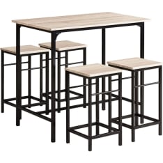 SoBuy OGT11-N bar table and 4 stools