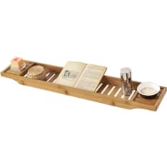 SoBuy FRG212-N bamboo bathtub caddy shelf