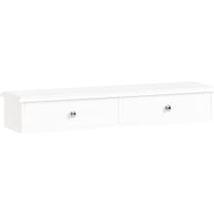 SoBuy FRG43-W seinähylly 2 laatikolla