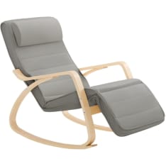 SoBuy FST16-DG rocking chair with footrest