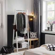 SoBuy FRG59-W kapea vaatekaappi