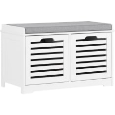 SoBuy storage bench with 2 baskets