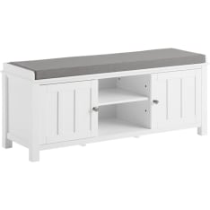 SoBuy FSR35-W storage bench shoe cabinet