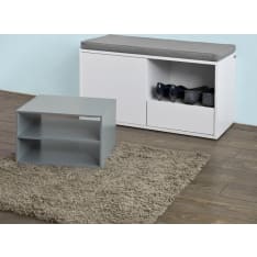 SoBuy FSR37-W säilytyspenkki kenkäkaappi