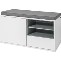 SoBuy FSR37-W storage bench shoe cabinet