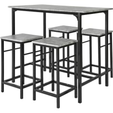 SoBuy OGT11-HG bar table and 4 stools