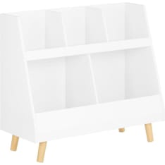 SoBuy KMB19-W children's bookcase and storage bench