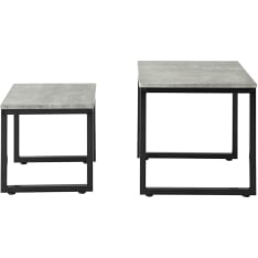 SoBuy FBT42-HG concrete pattern nesting tables 2 pcs
