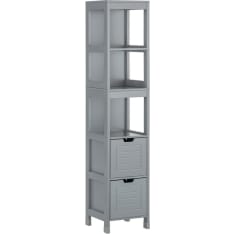 SoBuy FRG126-SG korkea kylpyhuonekaappi