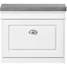 SoBuy FSR82-K-W narrow shoe storage bench with seat
