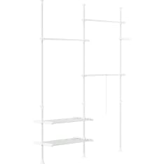 SoBuy FRG34-II-W teleskooppinen vaateteline