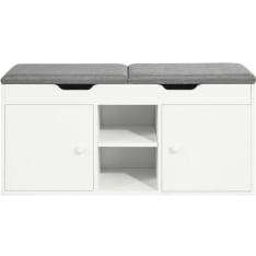 SoBuy FSR96-W shoe storage bench