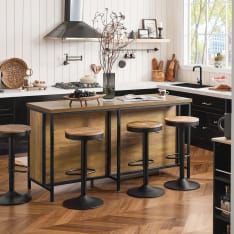 SoBuy KNL01-F kitchen island with storage