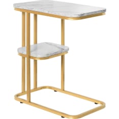 SoBuy FBT110-G side table with marble effect