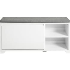 SoBuy FSR119-W shoe bench with shoe cabinet