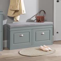 SoBuy FSR64-HG kapea kenkäkaappi istuimella