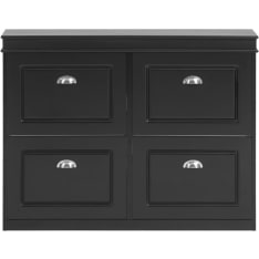 SoBuy FSR79-SCH shoe cabinet with 4 tilting doors