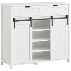 SoBuy FSB74-W sideboard with sliding doors and drawers