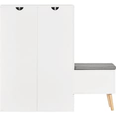 SoBuy FSR134-W shoe cabinet with bench
